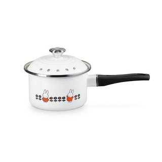 全新 絕版限量收藏【le creuset】米飛兔系列 琺瑯便利單柄湯鍋16cm