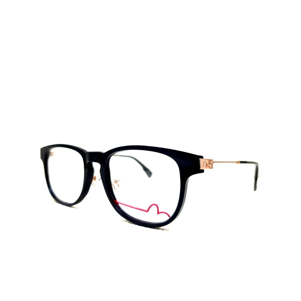 EVISU 日本福神 時尚潮流 牛仔褲 亞洲版 時尚復古 輕量化 黑色鏡面 玫瑰金色細緻鏡腳 經典LOGO 光學眼鏡