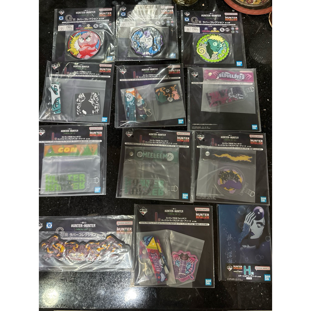 全新確認款 獵人 一番賞 蟻王篇 F賞 軟膠杯墊 G賞 水杯 小傑 奇犽 酷拉皮卡 雷歐力 西索 團長