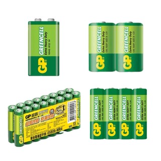 GP超霸特級環保碳鋅電池1號D、2號C、3號AA、4號AAA、9V 1入2入4入16入
