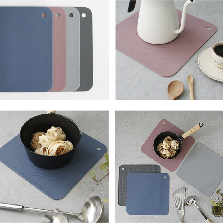 【韓式生活美學｜現貨】矽膠 保護墊 電磁爐  大尺寸 共四色 韓國製 防刮 防髒 止滑墊 導熱墊 IH爐 快速出貨
