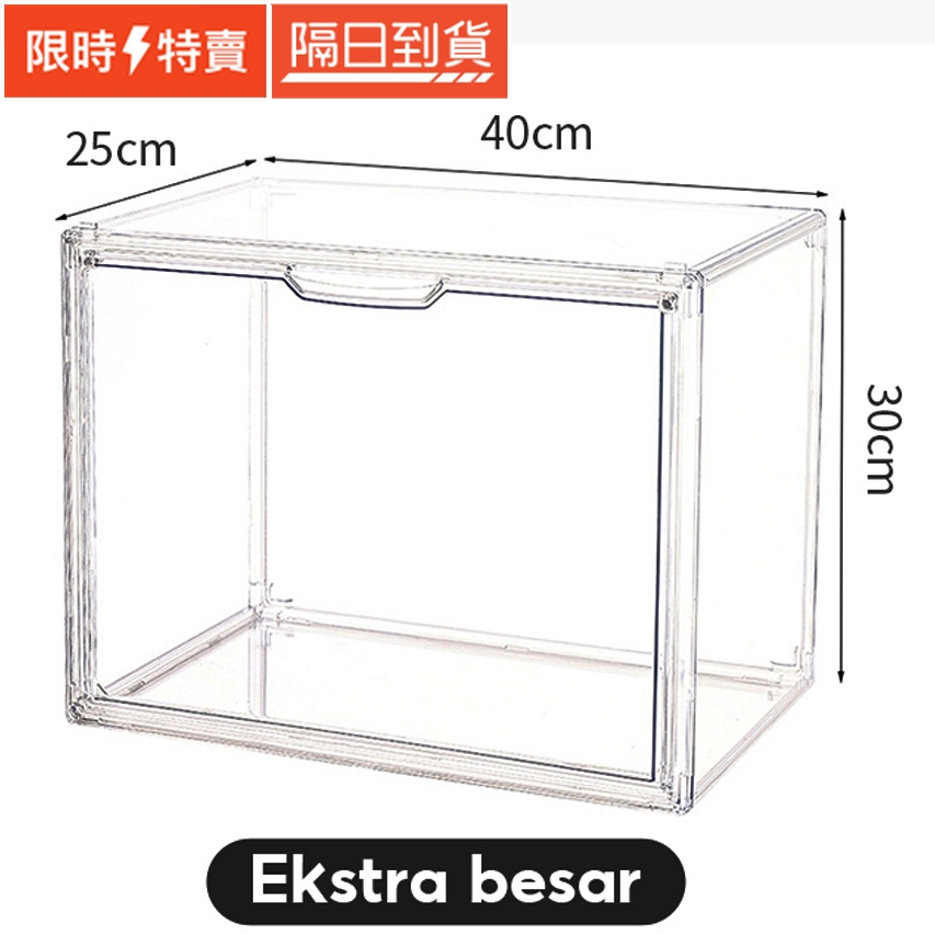 【台灣現貨】磁吸式 公仔展示盒 公仔收納盒 手辦展示盒 手辦收納盒 桌上收納盒置物架 盲盒收納 大開門樂高模型 階梯式