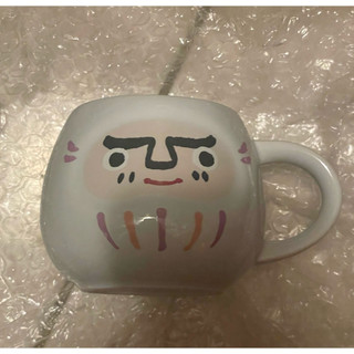 日本帶回 STARBUCKS白色達摩馬克杯290ml