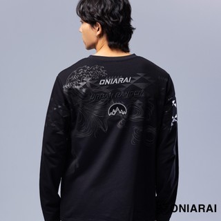 BLUE WAY 鬼洗 ONIARAI - 男款 都市遊俠民族等高線長TEE