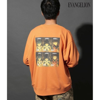 niko and... / 現貨 EVA聯名長袖t恤 大學t 秋冬 EVANGELIONコプリントプルオーバ 日系