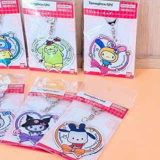咩鹿家🌿【現貨】日本製Sanrio三麗鷗&塔麻可吉 聯名款鑰匙圈 Tamagotchi壓克力鑰匙圈 造型掛件 包包吊飾