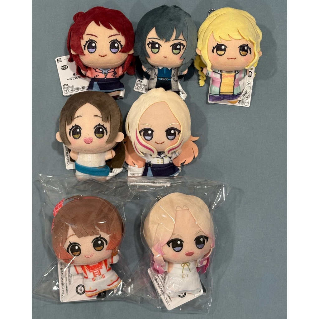 學園偶像大師 学マス 萬代 ちびぐるみ 演出服 景品娃娃（花海咲季/月村手毬/藤田ことね/倉本千奈/花海佑芽/十王星南）