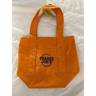 🍇現貨正品🇺🇸✨️新款✨️Trader Joe's 熱銷迷你帆布購物袋(愛馬仕橘）