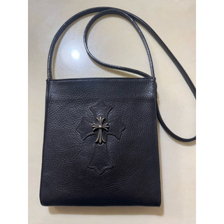 （已售出）chrome hearts 克羅心黑色十字架皮革側背包