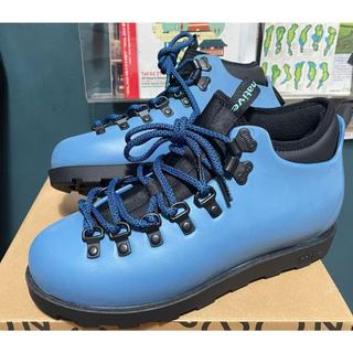 零碼出清 Native fitzsimmons 男/女加絨休閒鞋 防水防滑保暖雪地靴 登山鞋 工裝靴 藍/黑底M5-M6