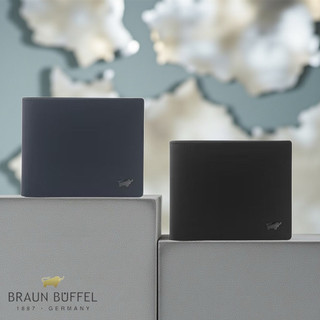 *【寧寧精品】台中35年皮件店BRAUN BUFFEL小金牛默瑟-II系列零錢袋短夾 BF384-318-BK 男短夾區