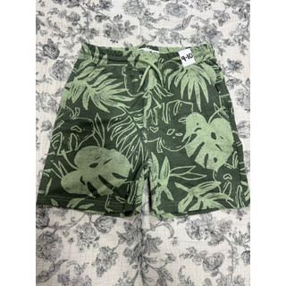全新童裝 澳洲帶回cotton on kids 尺寸9-10 植物圖案棉質短褲 森林系男孩