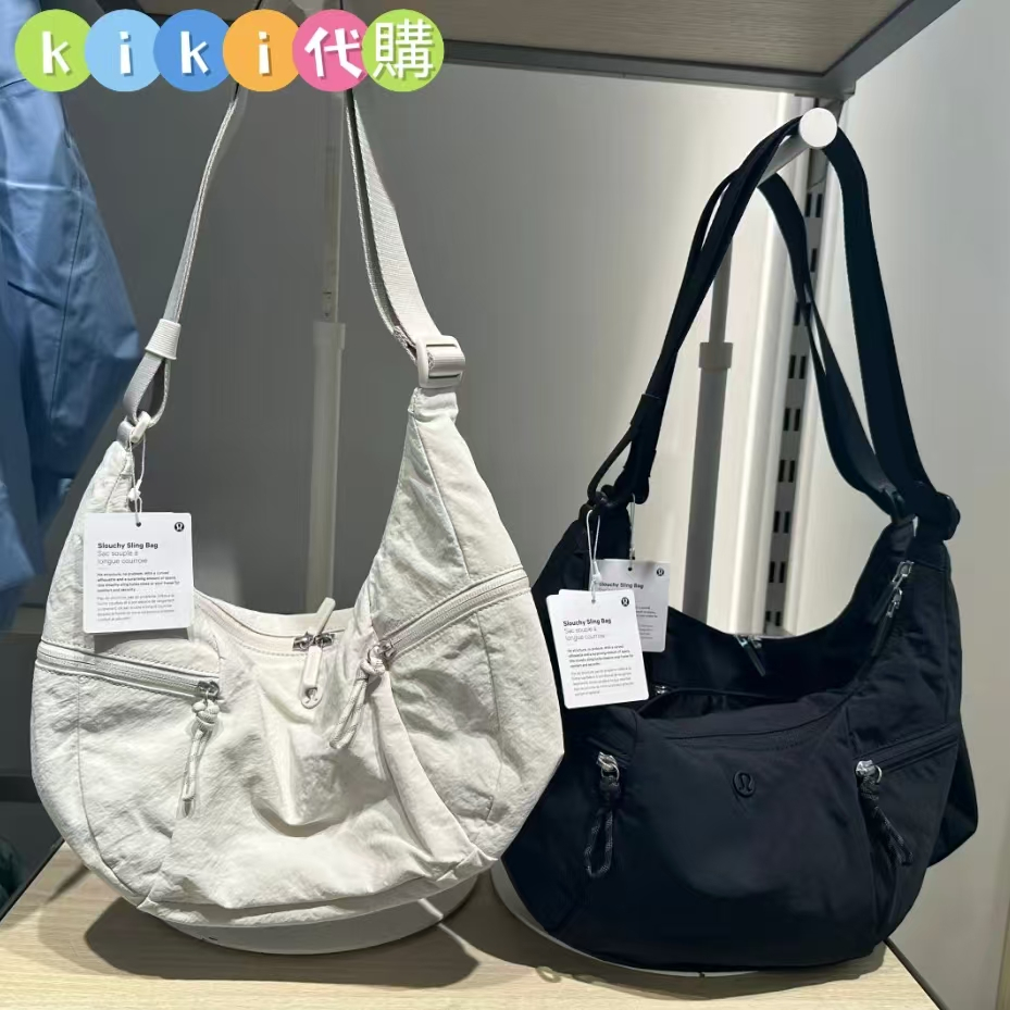 📍KiKi 韓國預購 Lululemon Slouchy 女士單肩包 時尚休閒斜挎包 大容量牛角包 13L / 6L