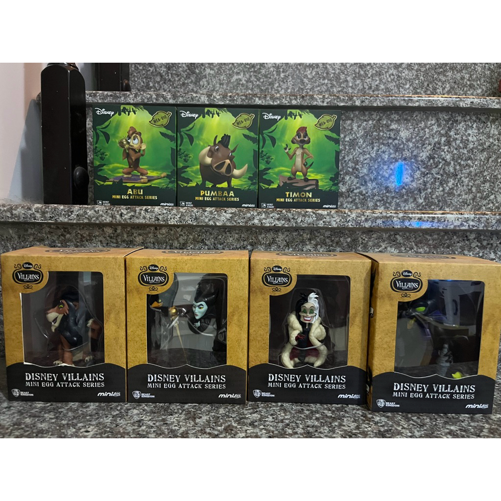 野獸國 迪士尼 Egg Attack 反派 彭彭 丁滿 阿布 全新未拆