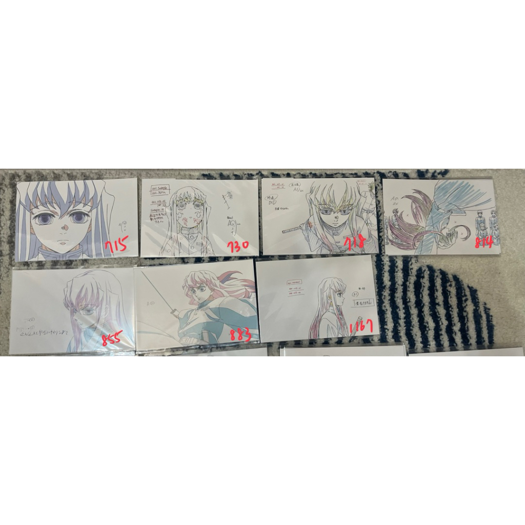 ［鬼滅之刃］福岡柱展 時透無一郎 宇髓天元 煉獄杏壽郎 富岡義勇 蝴蝶忍 伊黑小芭內 不死川實彌 甘露寺蜜璃 線稿明信片