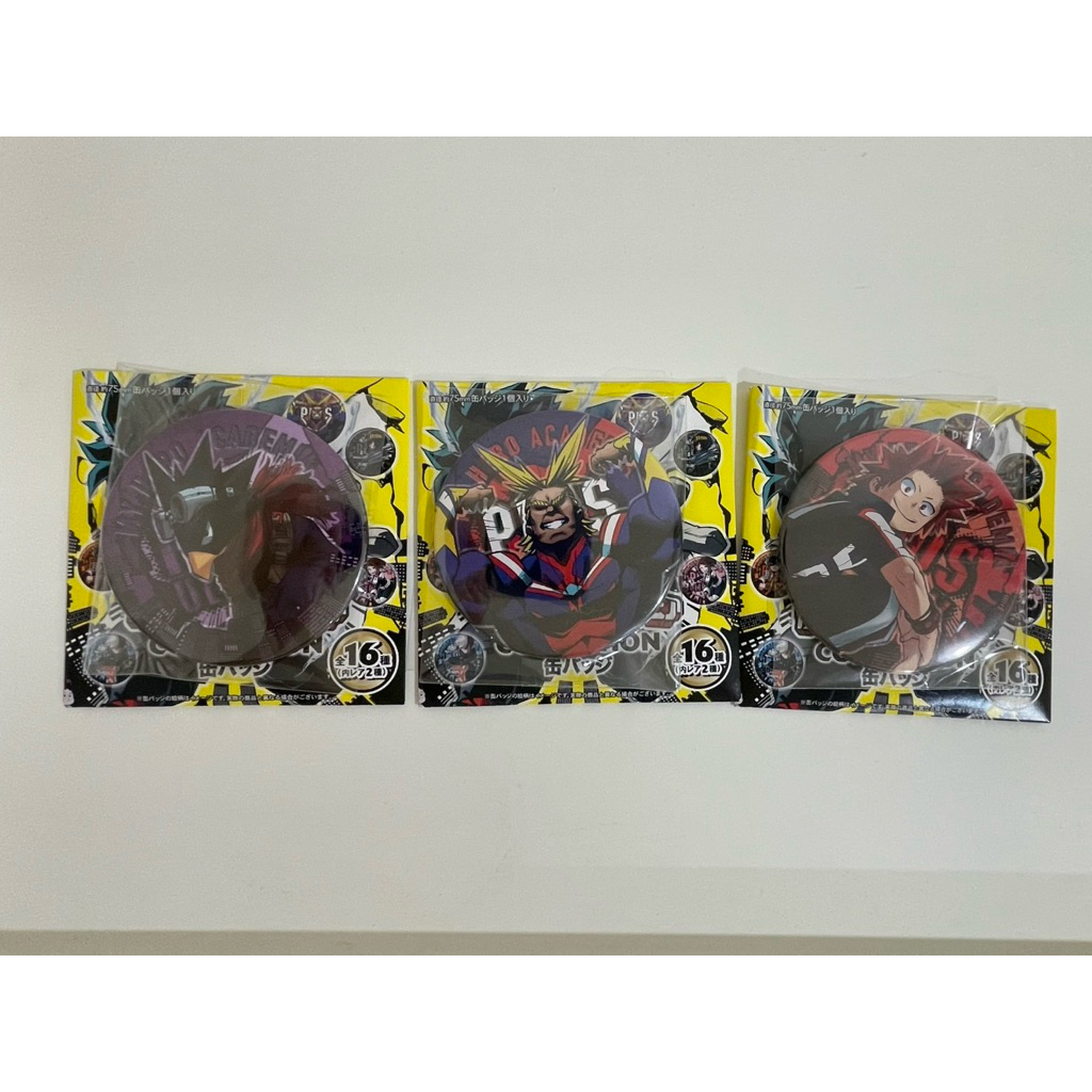 我的英雄學院 我英 jump 原畫徽章/常闇踏陰/歐爾麥特/切島銳兒郎