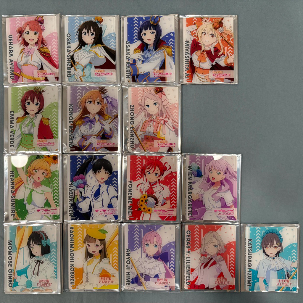 LoveLive 遊行ver. 壓克力卡（上原步夢/櫻坂雫/鐘嵐珠/平安名堇/葉月戀/米女芽衣/薇恩/吟子/姬芽/セラス