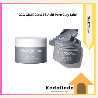 G2G Glad2Glow Volcano 3D Acid Pore Clay Mask Masker Wajah