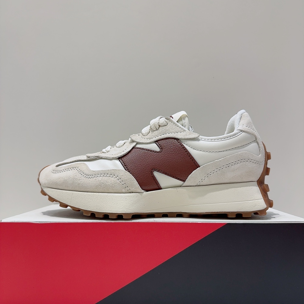 New Balance NB 327 男女款 白酒紅 D楦 皮革 麂皮 復古 運動 休閒鞋 U327WKM