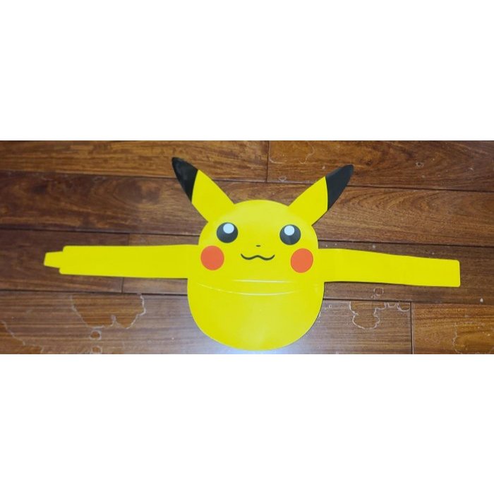 全新  Pokémon 寶可夢    皮卡丘、小鋸鱷、菊草葉(2個)、暖暖豬(2個)、小火焰猴 ，頭套  紙帽