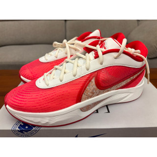 正品公司貨Nike Zoom Freak 6 EP 男鞋 米紅白字母哥 XDR 實戰 耐磨 籃球鞋 HQ4079-100