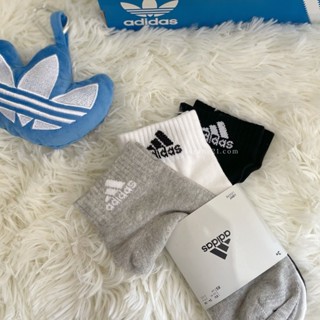 ADIDAS 基本色 白灰黑 腳踝襪 襪子 愛迪達 三入組 IC1283【Insane-21】