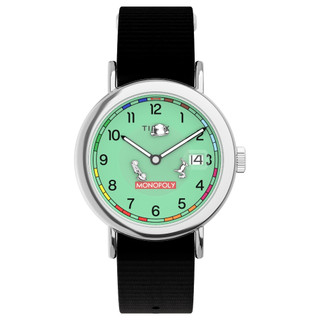 【TIMEX】天美時 x Monopoly Weekender 37毫米 地產大亨聯名手錶 綠黑 TXTW2Y47000