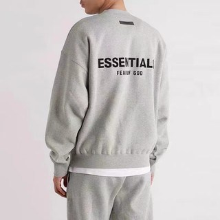 多色可選 FEAR OF GOD 大學T FOG大學T ESSENTIALS 胸前小字母 植絨 背後logo 圓領衛衣