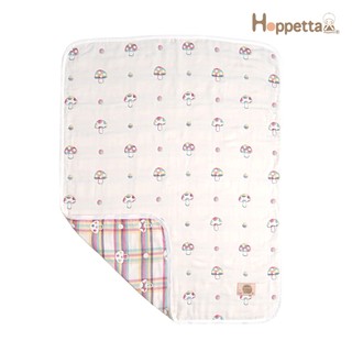 【Hoppetta】日本製 六層紗被 彩虹蘑菇 多尺寸可選｜官方旗艦店