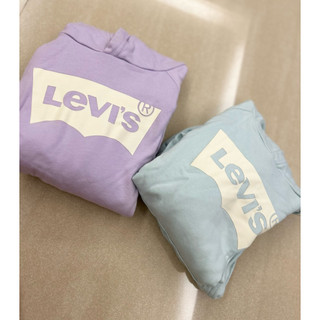 Levi’s 兒童帽T 粉藍帽T 嬰兒藍 帽T 大學T