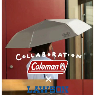 【野口嘉】Coleman 折疊傘 輕量 自動開收 晴雨兩用 遮光 質感灰 UV99.9% Lawson 聯名 陽傘 露營