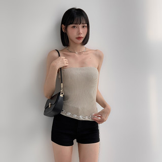 【Aa.chic】不規則開衩抹胸背心(五色).女裝/平口/BRA TOP/不規則/開衩/夏天/百搭【C14s851】