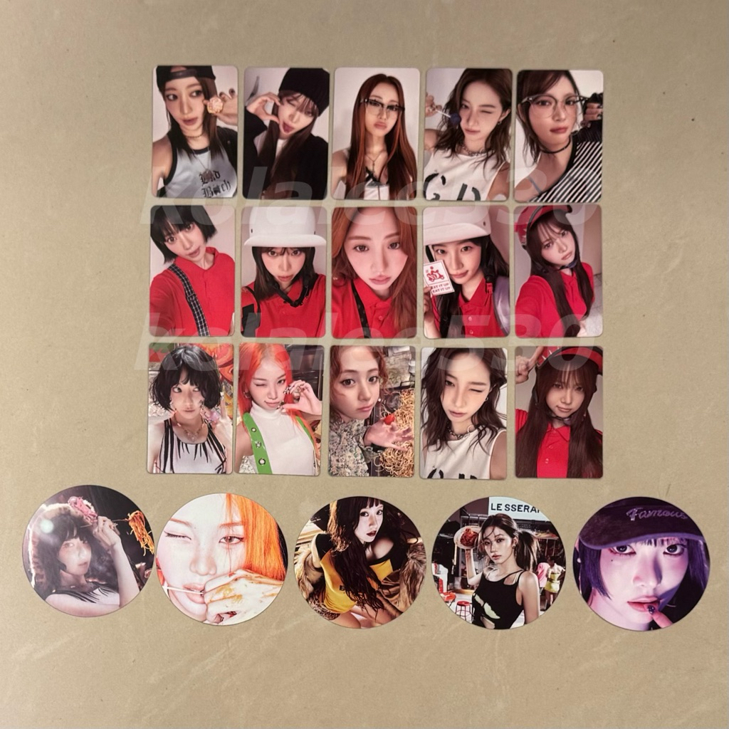 Le sserafim 單曲一輯 SPAGHETTI 小卡 電子專 櫻花 恩採 允真 采源 Kazuha