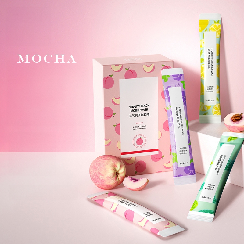 Mocha♡一次性漱口水♡隨行漱口水 水果味漱口水 漱口隨身包 攜帶式漱口水  口香 旅行 隨身漱口水