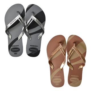 HAVAIANAS 哈瓦仕・女鞋・ELEGANCE PRINT．2026 金屬極簡風系列・(型號：00217)・巴西集品