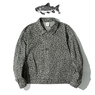 AGILITY Leopard Print Denim Jacket 寬短 豹紋 牛仔外套 [O-LSJ]
