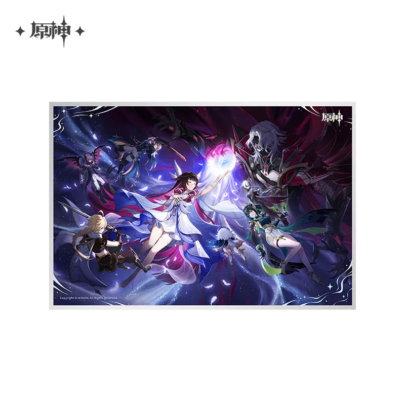 【黑塔空間】原神 壓克力色紙 主題系列 菈烏瑪 菲林斯 奈芙爾 哥倫比婭 雷利爾