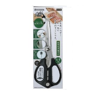 【海夫健康生活館】日本GB綠鐘 Kitchen多功能不鏽鋼廚房料理直式剪刀 L209mm(SJ-K100)