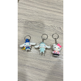 可愛鑰匙圈 大耳狗 Hello Kitty ㄧ組3入 鑰匙圈