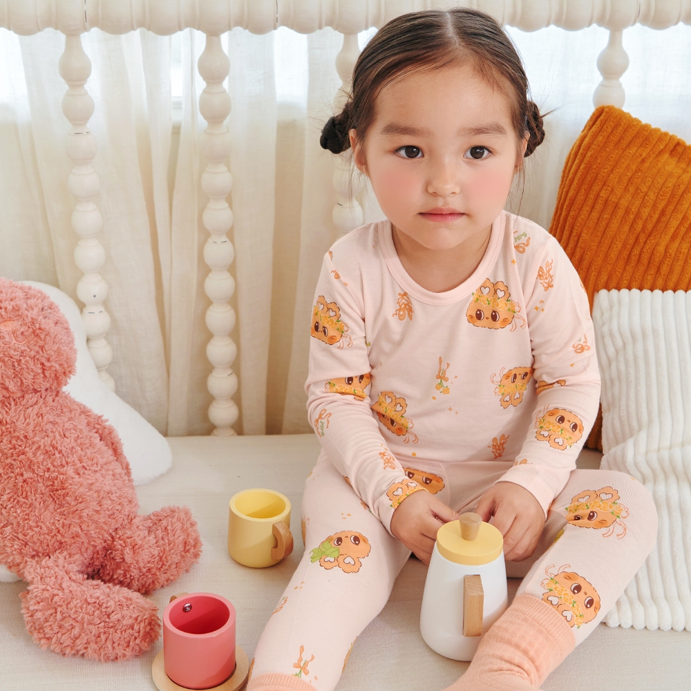 ○hihinavi○ 快速出貨❤️ 韓國製 olomimi 天絲莫代爾兒童睡衣(咪咪兔兔) 90-160公分