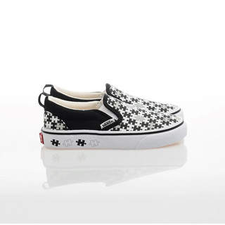 Vans兒童slip-on拼圖懶人鞋