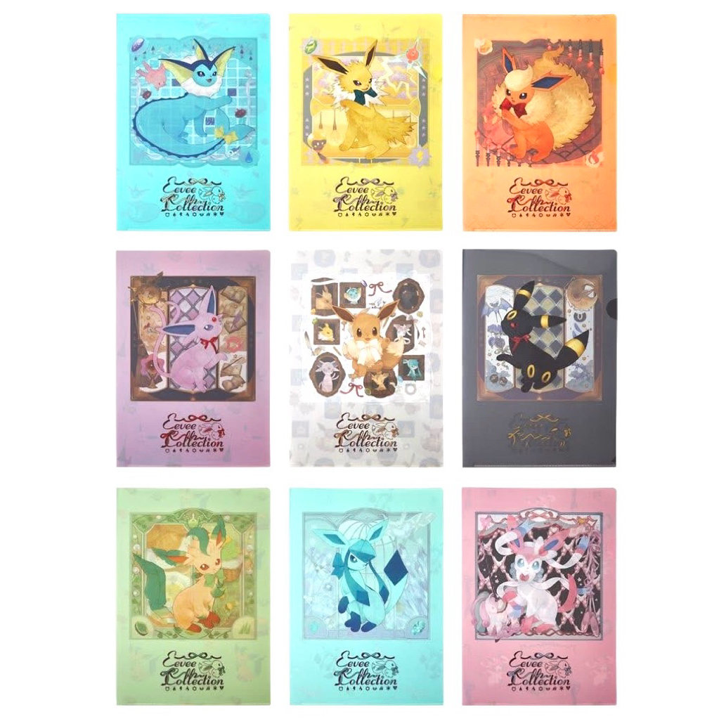 蝴蝶結 伊布家族 資料夾 手帕 杯墊 水伊布 冰伊布 火伊布 月亮伊布 仙子伊布 太陽伊布 天文台 皮卡丘 寶可夢中心