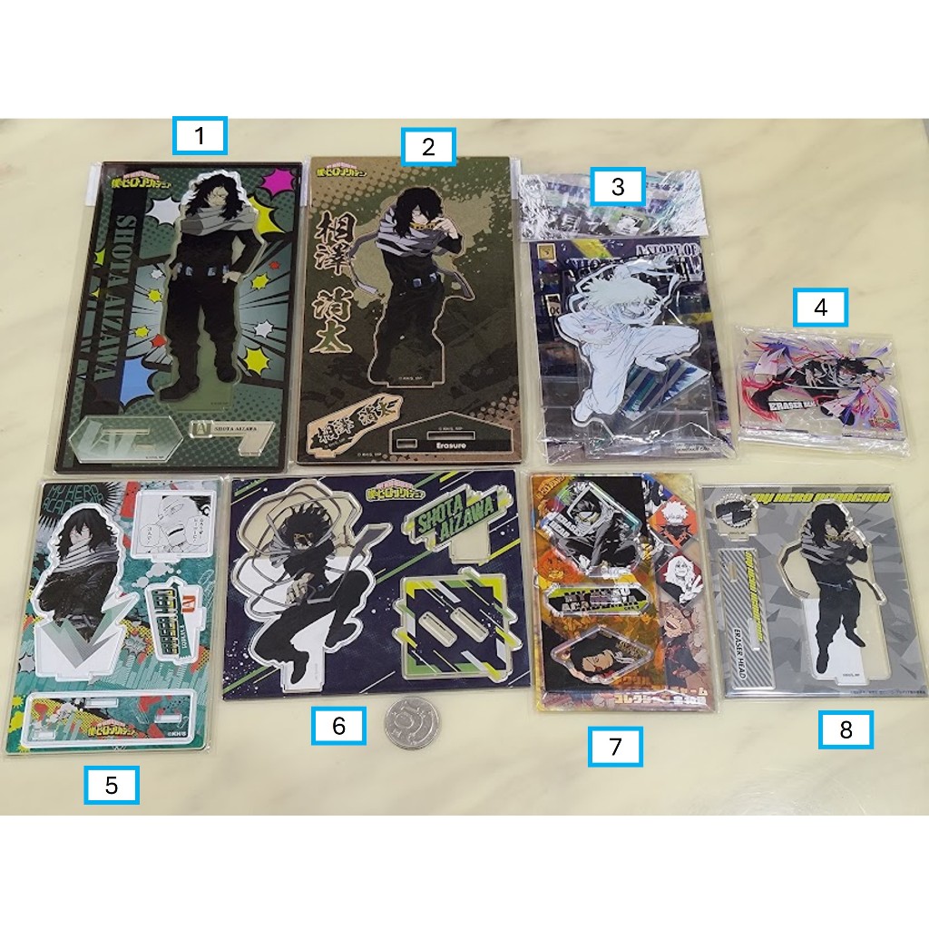 [睡睡蛙小池] 我的英雄學院 壓克力 立牌 相澤消太 抹消磁頭 文房具 生日立牌 一番賞 原畫 Jump