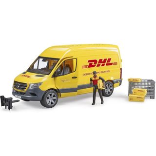 八田元氣小棧: 日版全新 德國【bruder】Mercedes-Benz Sprinter DHL 快遞車 BR0267