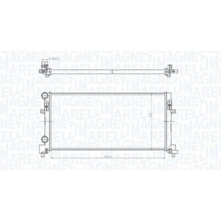 MAGNETI MARELLI 350213166200 VW GOLF 7 1.6TDI 適用 水箱