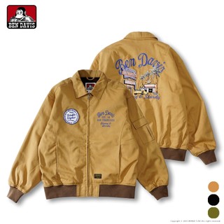 BEN DAVIS COTTON DUCK SOUVENIR JACKET 懷舊 猿人 徽章 刺繡 紀念 夾克 3色