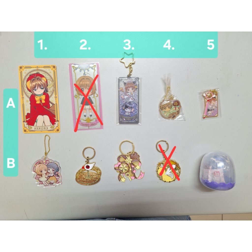 庫洛魔法使 一番賞 金屬吊飾 卡片 壓克力吊飾 扭蛋 三麗鷗 知世 封印之杖 星之杖 鳥頭杖 小櫻 李小狼 轉蛋 斯比