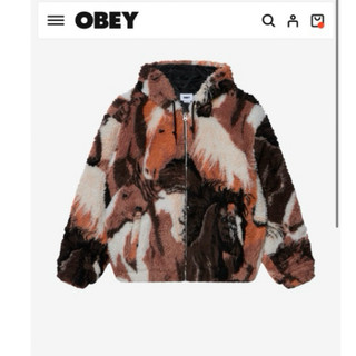OBEY HORSES SHERPA JACKET - 25AW 滿版搖粒絨羊羔毛外套 滑板潮流 滿版