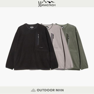 [MANASTASH] GRID FLEECE CREW (5230001)