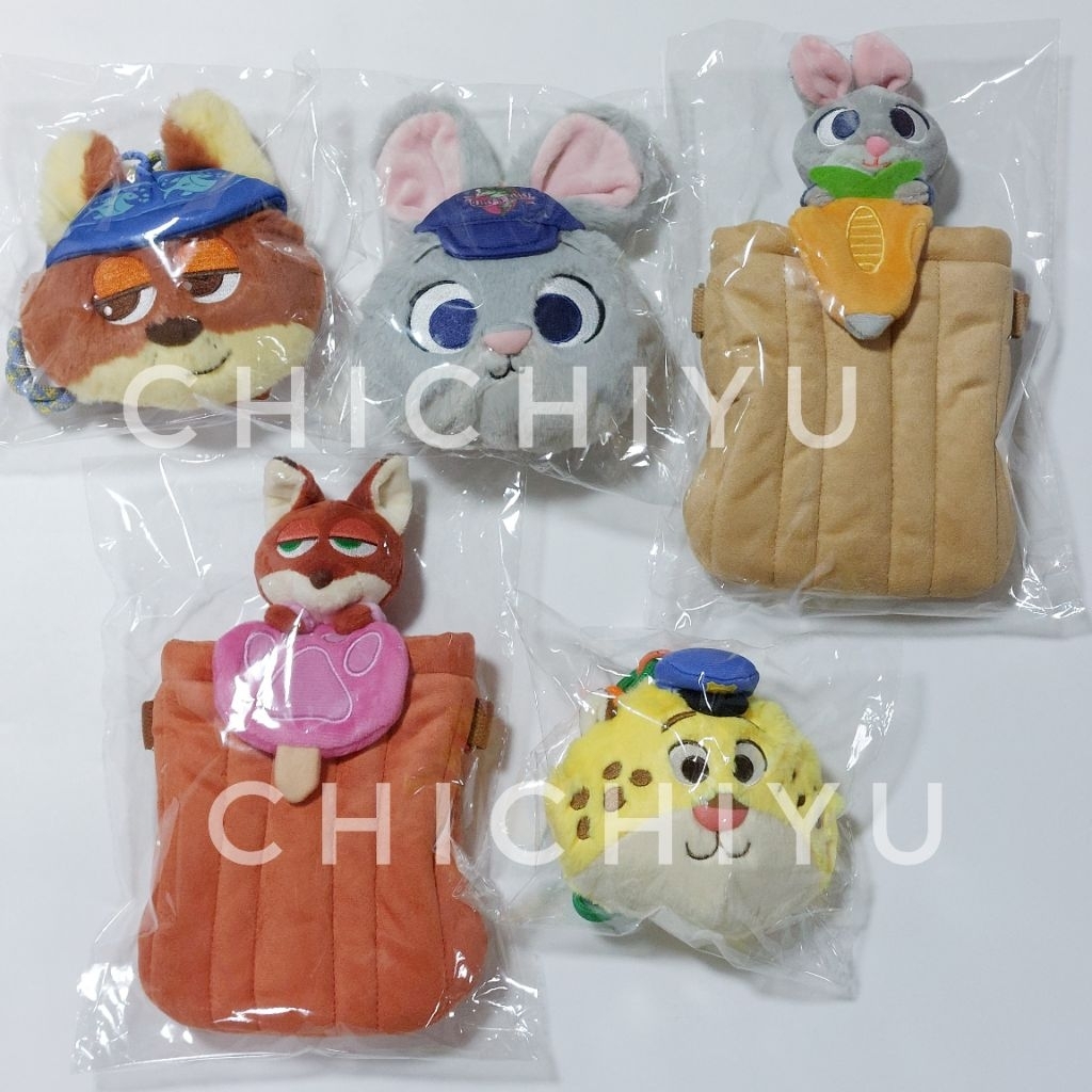 現貨 動物方城市2 零錢包 絨毛手機背包 哈茱蒂 胡尼克 洪金豹 電影角色造型零錢包 造型手機包 威秀 秀泰